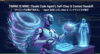 「タイミングは俺が決める」— Agent 自身による /clear & コンテキスト引き継ぎ