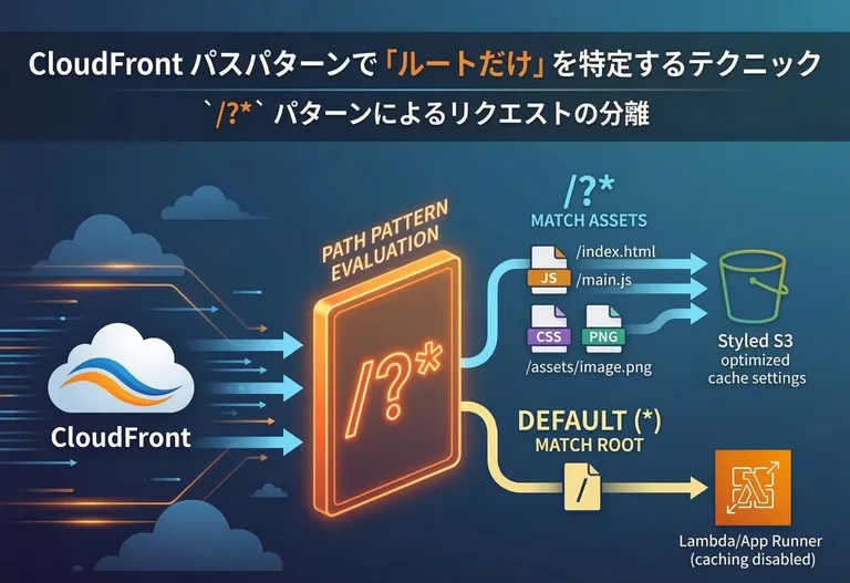 CloudFront パスパターンで「ルートだけ」を特定するテクニック