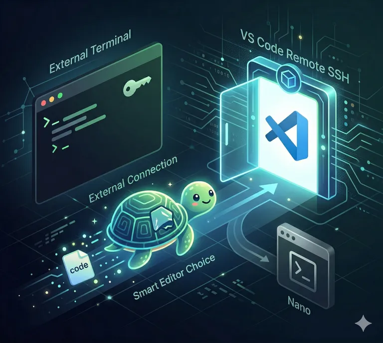 VS Code Remote SSH：外部ターミナルから VS Code をエディタとしてスマートに呼び出す
